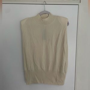 Mock Neck Cashmere Sweater Vest